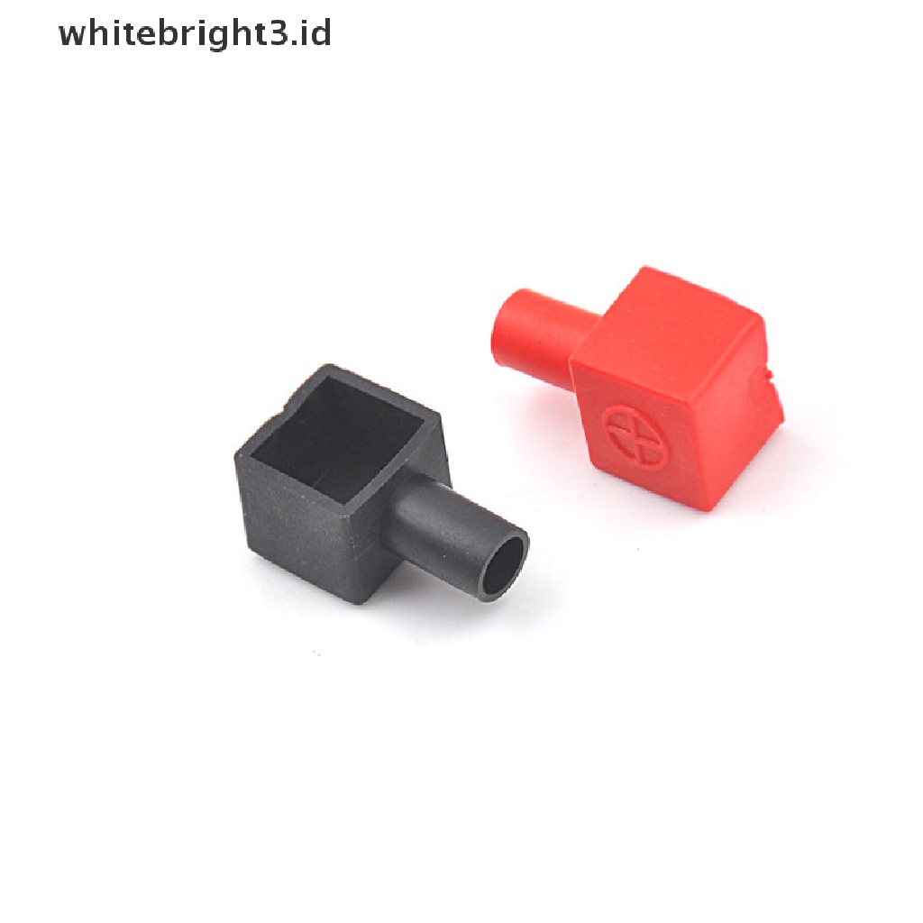 (whitebright3.id) 2pcs Cover Terminal Aki Motor Bahan Karet