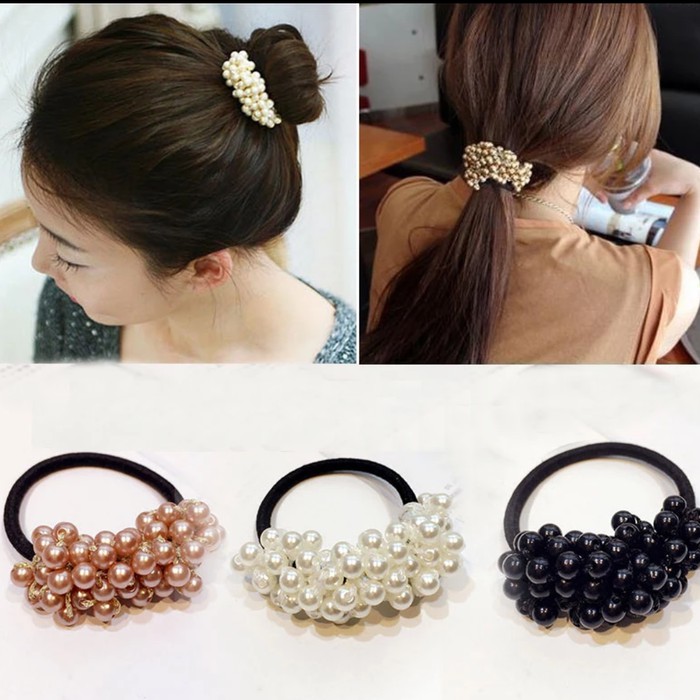 Ikat Rambut Mutiara / Rubber Korean Hair Style - KRKG-02