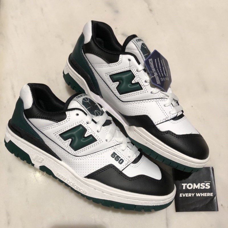 New Balance 550 White Green Black 100% Original