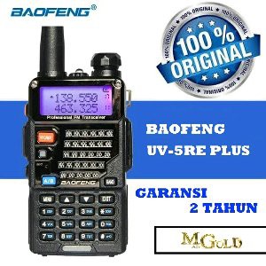 HT Baofeng UV 5re Plus Dual Band Original Garansi 2 Tahun Bagus