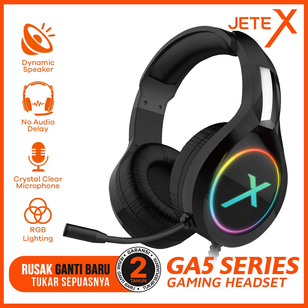 Headset Gaming I Headphone Gaming RGB Noise Cancelling JETEX GA5