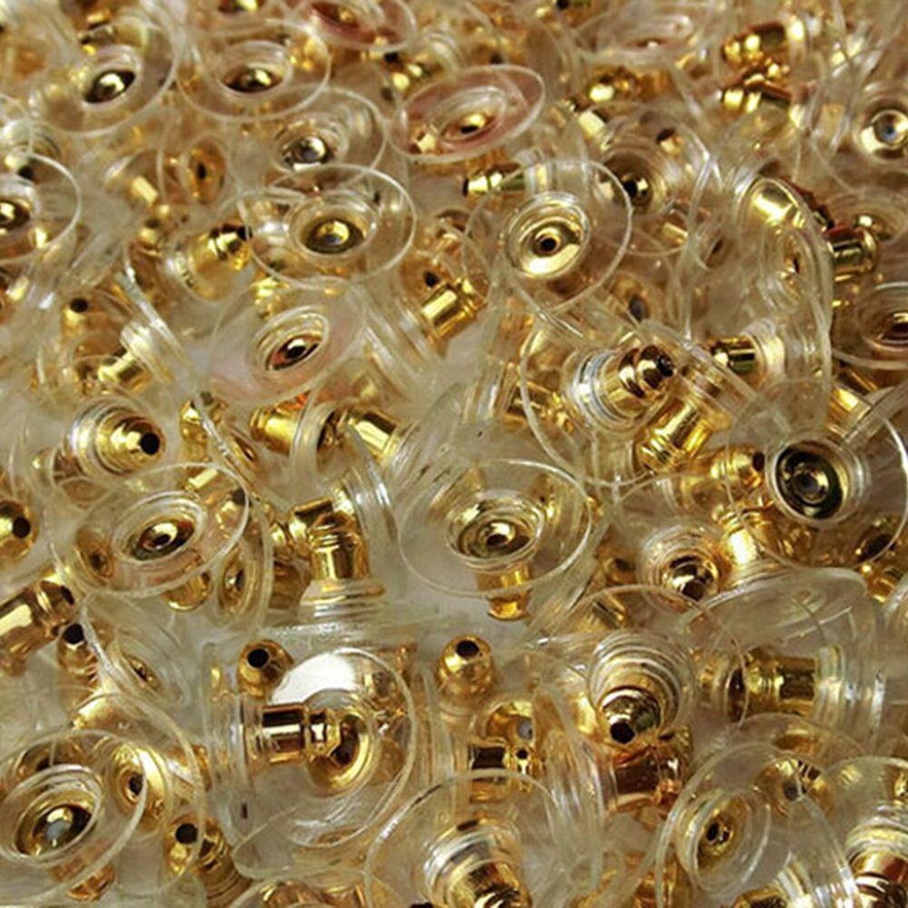 Stoppers Anting Belakang Agustinina Membuat Perhiasan 50pcs/lot Aksesoris Fashion Karet Bening Stopper Plug