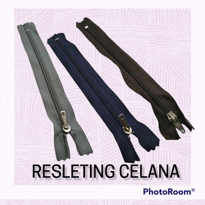 Resleting Celana Kualitas Impor Warna Hitam Polos Ukuran 20 cm Harga Grosir Murah Bisa COD Gratis Ongkir