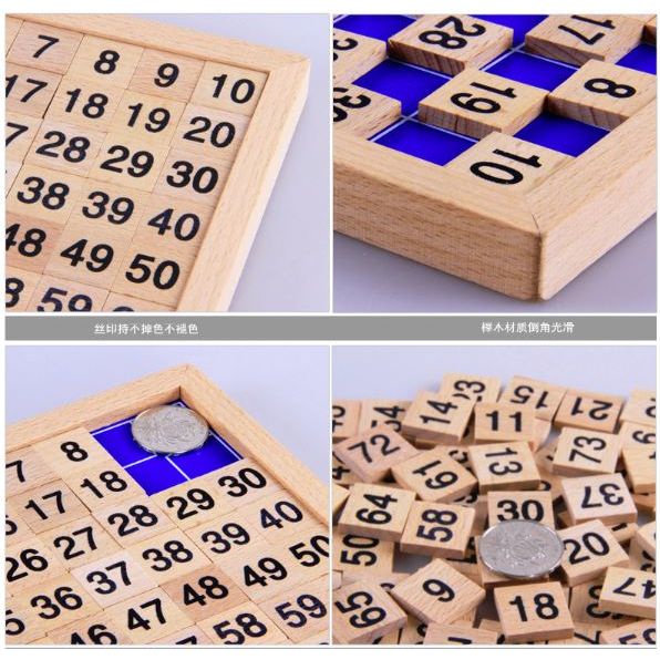 Toys Store -  TweedyToys - Papan Kayu Montessori 1-100 - Montessori Apparatus 1-100