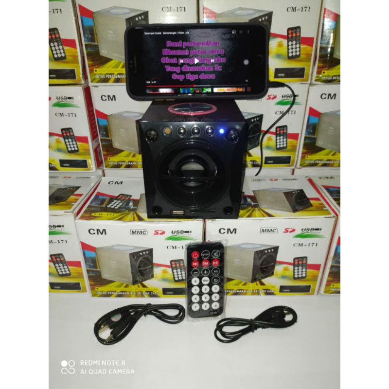 Speaker FLASH SALE Sound Super Bass CM - 171 Free Remot - USB,SD,MMC CARD ( MP3,MP4 DATA USB )