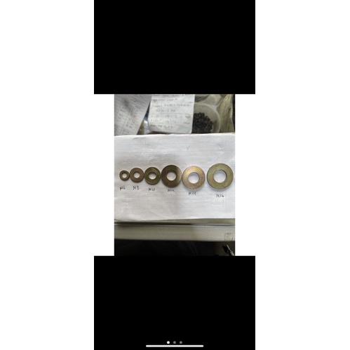 RING PLAT KUNING M6 ~ M16 - RING PLAT KUNING KUNCI 10 ~ 24