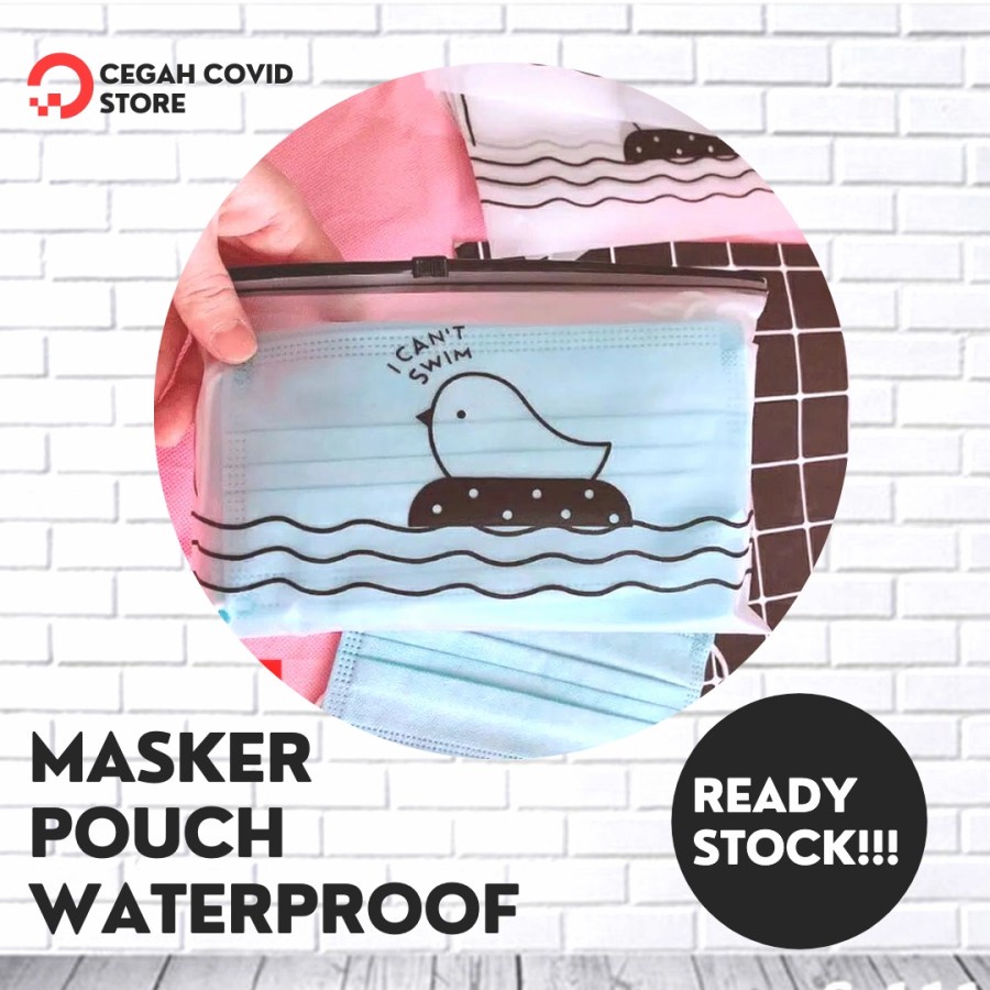 KANTONG MASKER / TEMPAT SIMPAN MASKER / MASKER CASE ZIPPER PRAKTIS