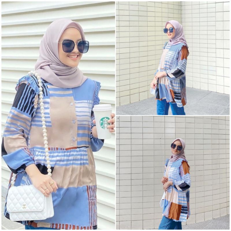 DORIS BLOUSE -MIAMI  M- by VANILLA HIJAB
