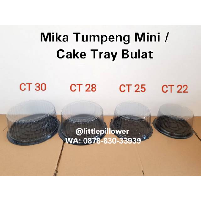 (ISI 10PCS) Cake Tray Bulat D30/Mika Bolu Bulat/Mika Puding Jumbo/Mika Kue Tart