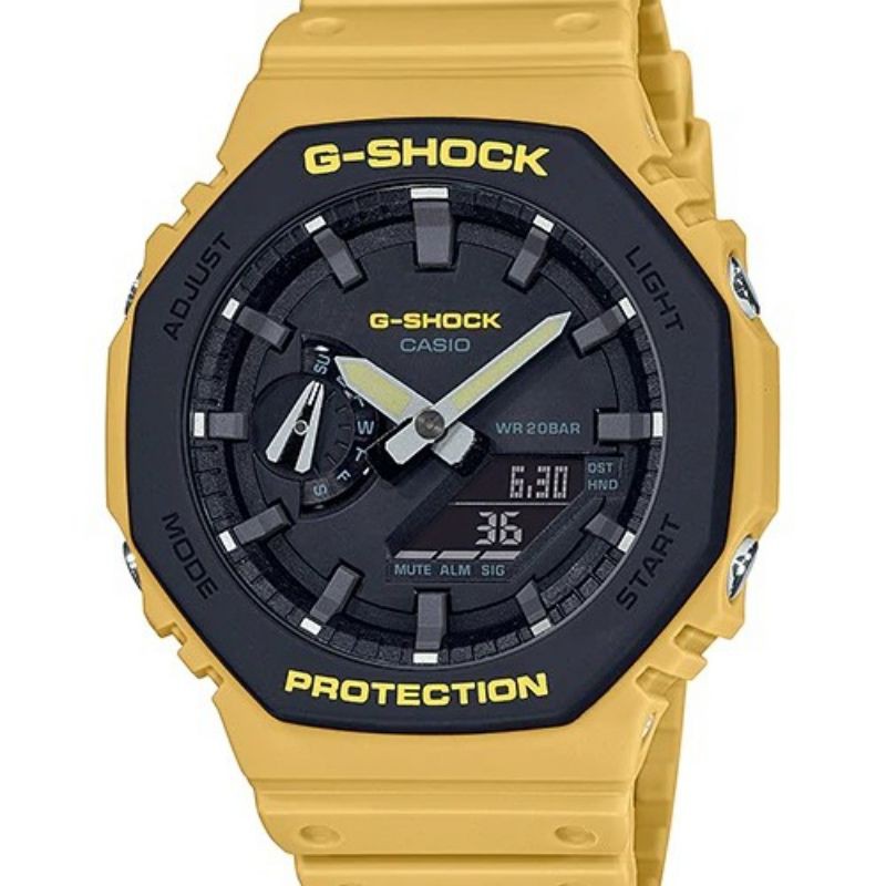 jam tangan pria Casio G-SHOCK GA-2110SU-9ADR kuning Original