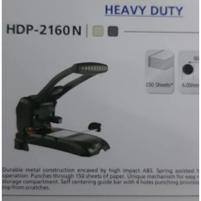 

PEMBOLONG KERTAS / HEAVY DUTY PUNCH HOLDER HPD-2160N KANGARO