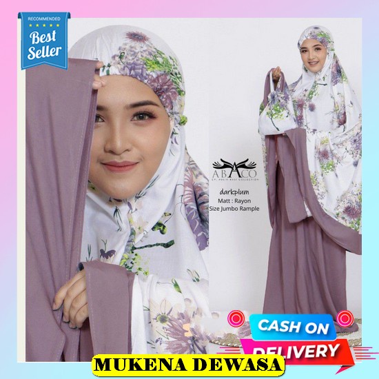 Mukena Couple Ibu Dan Anak Termurah Putih Bagus Bali Premium Lajuran L5K1 Motif Bunga Murah Travel R