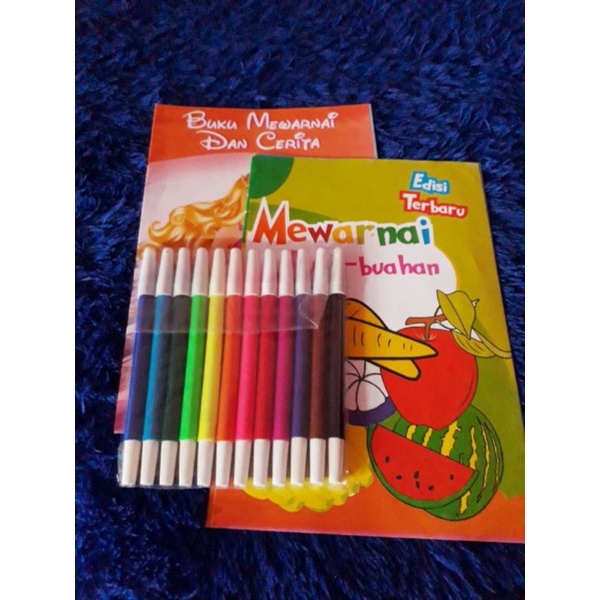 

buku gambar mewarnai set 3in1