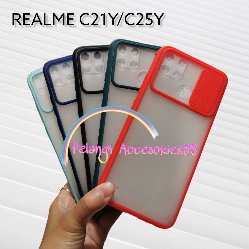 CASE SLIDE KAMERA REALME C21Y / C25Y - CASE DOVE SLIDE KAMERA