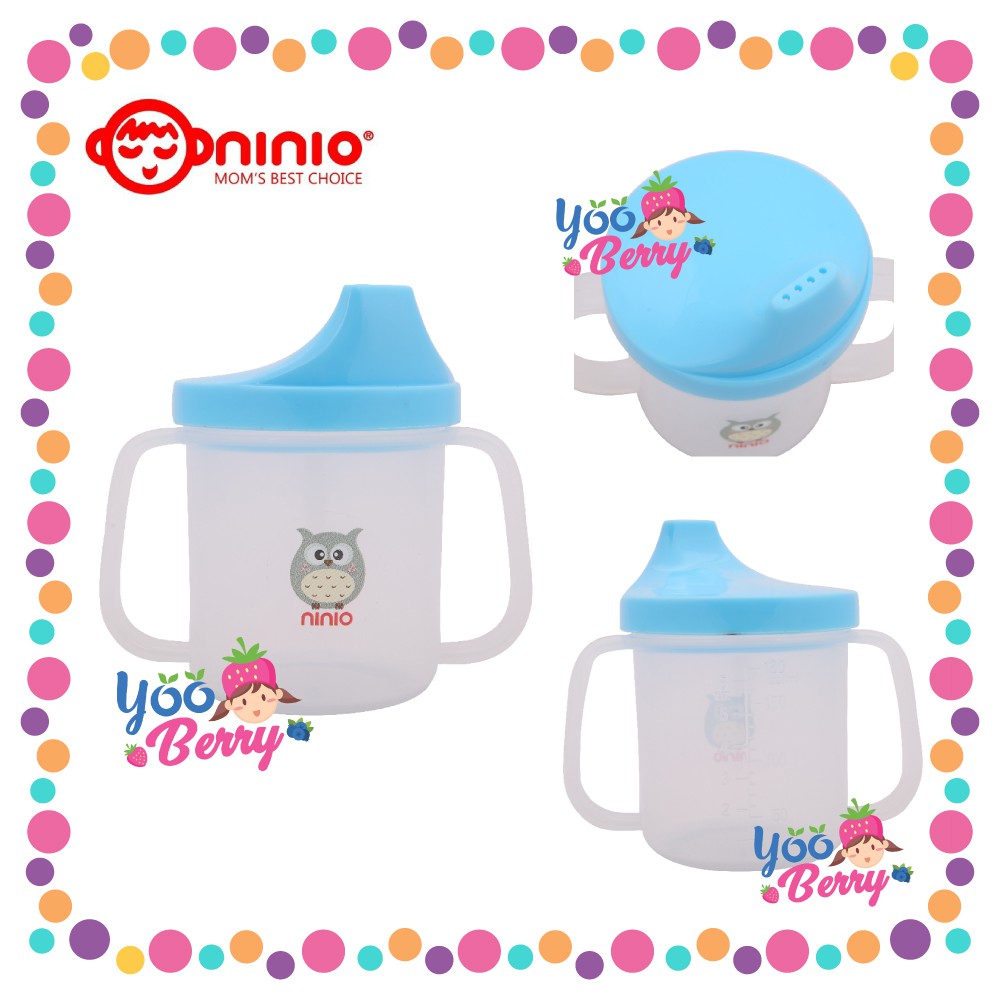 Ninio Training Spout Cup Gelas Minum Bayi Tahan Panas Botol Bayi Berry Mart