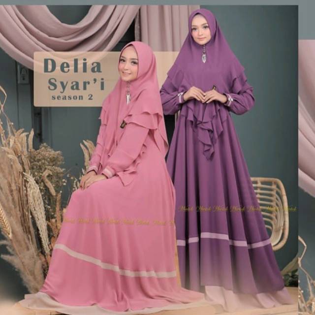 PRELOVED Delia syari ORIGINAL wwiek muslimah