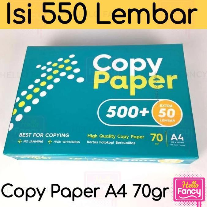 

Kertas HVS A4 70 gr Copy Paper 1 Rim / 70gr