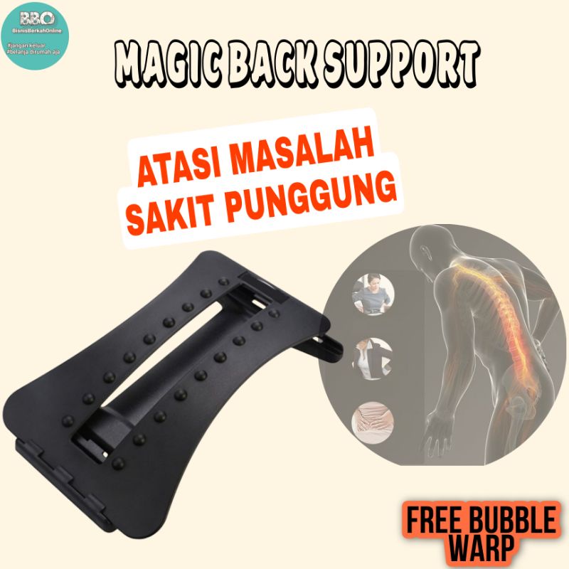 Magic Back Alat Kesehatan Terapi Sakit Tulang Punggung Pinggang Dengan Titik Akupuntur