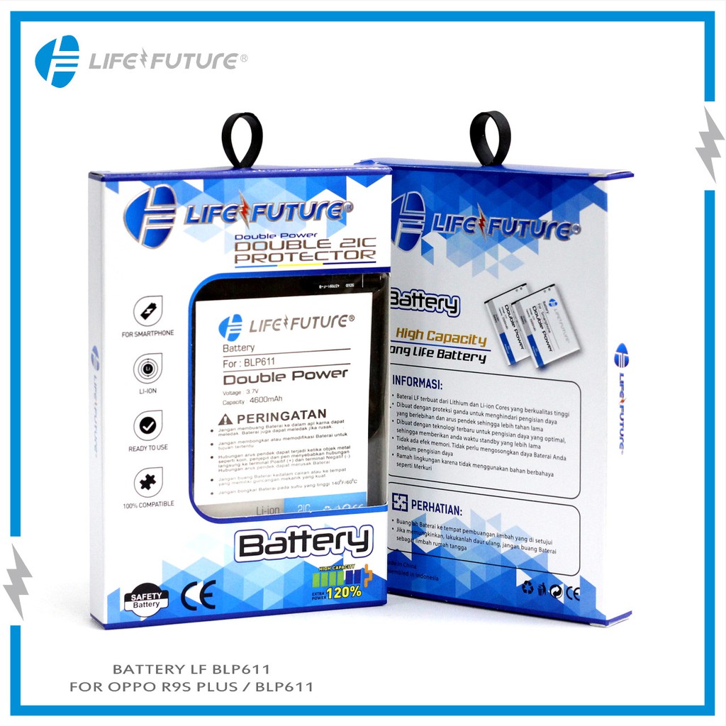 Baterai Oppo R9 Plus / BLP611 / BLP 611 / BLP-611 Life Future