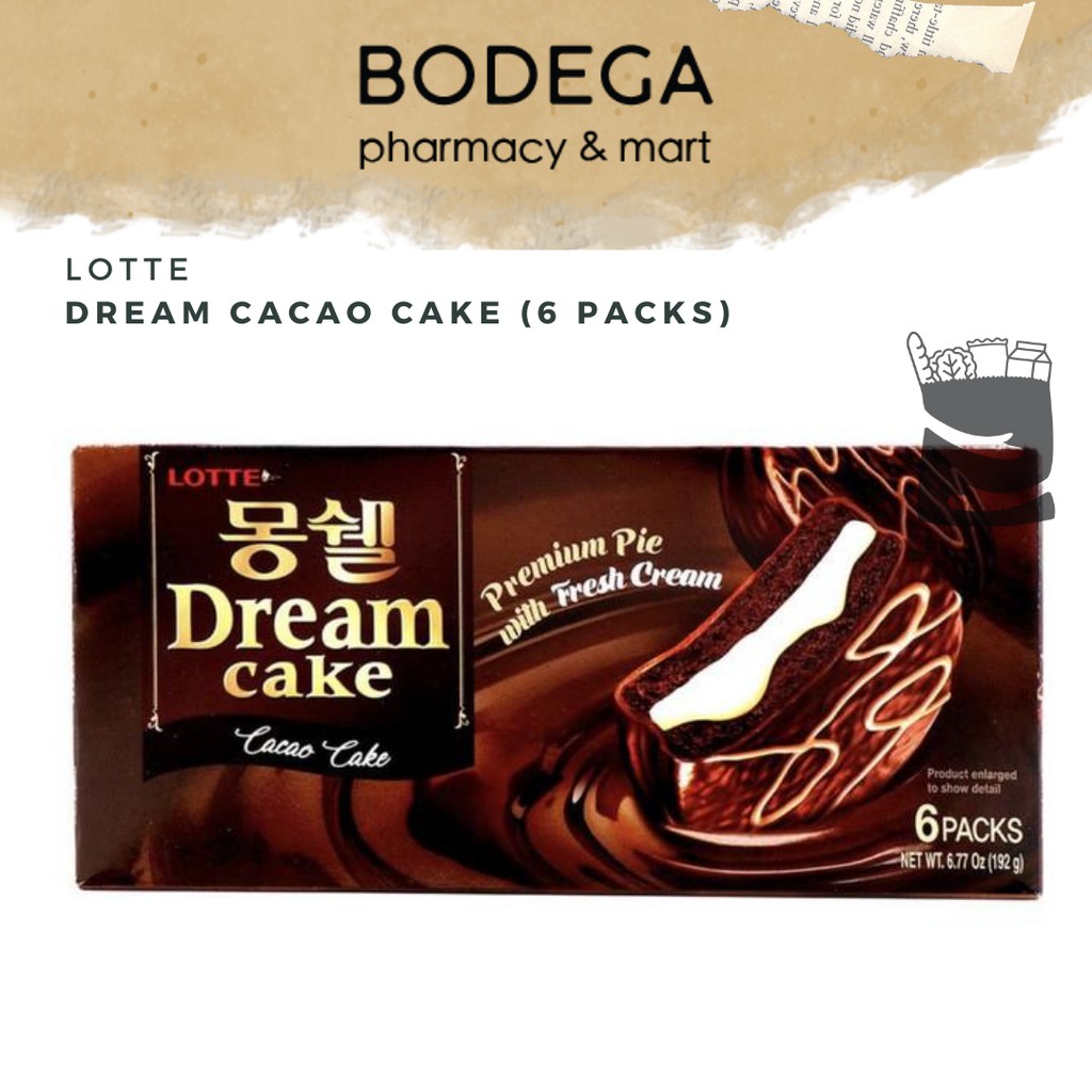 

Lotte Dream Cocoa Cake / Kue Kakao Snack Korea | 192gr (BODEGA MART)