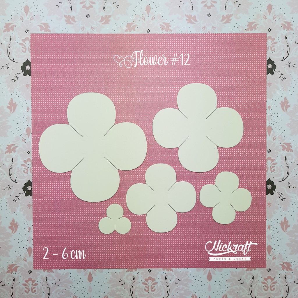 

FLOWER #12 - Bahan Scrapbook Bunga Kertas