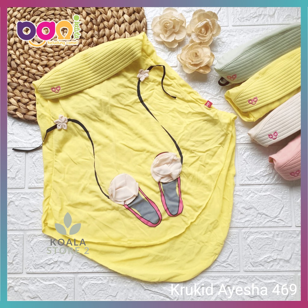 Rabbani Bani Batuta Krukid Ayesa / Kerudung Anak / Kerudung Bani Batuta Model Ayesha / Motif Lucu