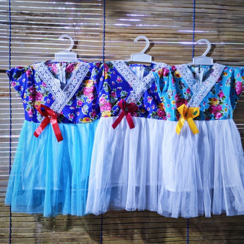 dress anak 1 2 tahun dress kimono bunga anak baju anak cewek perempuan lucu (dress kimono sakura )