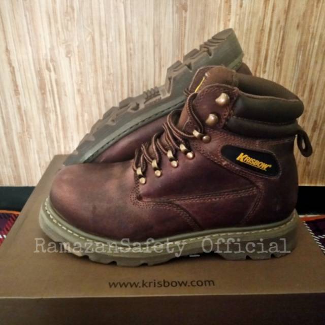  Sepatu  Safety  Krisbow  Vulcan Brown Original Termurah 