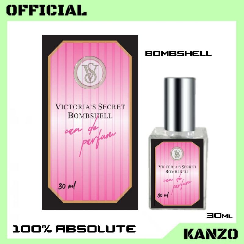 Kanzo - Parfum Victoria Secret Bombshell 30ml Premium / Parfum Bombshell Best Seller / Parfum Wanita Wangi Tahan Lama