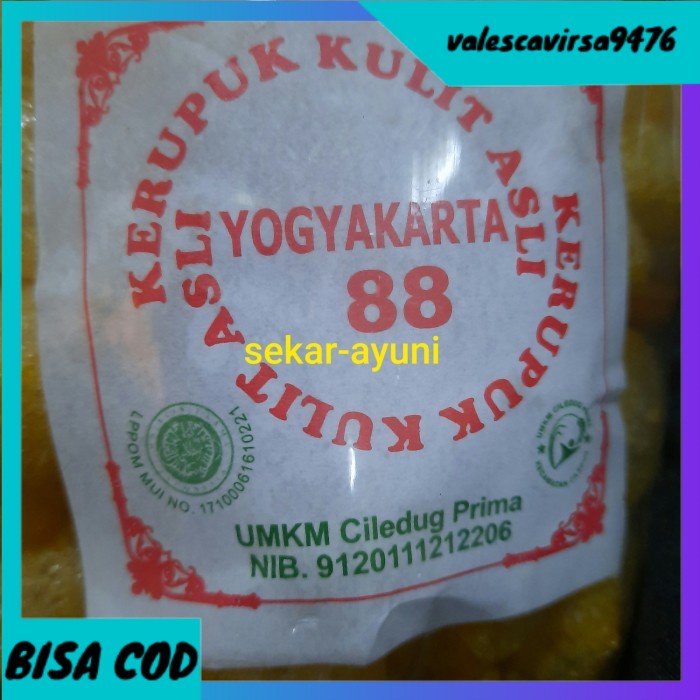 

⭐BISA COD⭐ Kerupuk kulit/rambak/krecek asli sapi 500gr untuk sayur