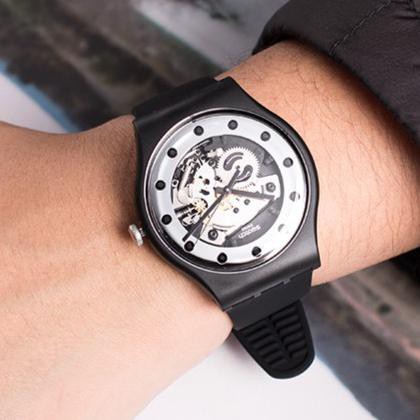 Jam Swatch Suoz147 Silverglam Jam Tangan Pria Original Ori Rr76Oyyq8F