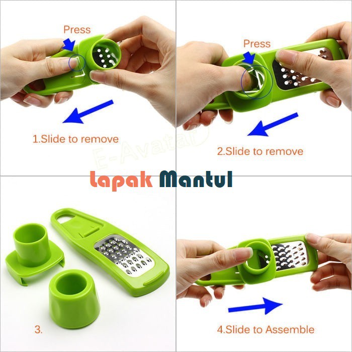 LM-0136 Parutan Pemotong Penghalus Bawang Putih Bawang Merah Jahe Serbaguna