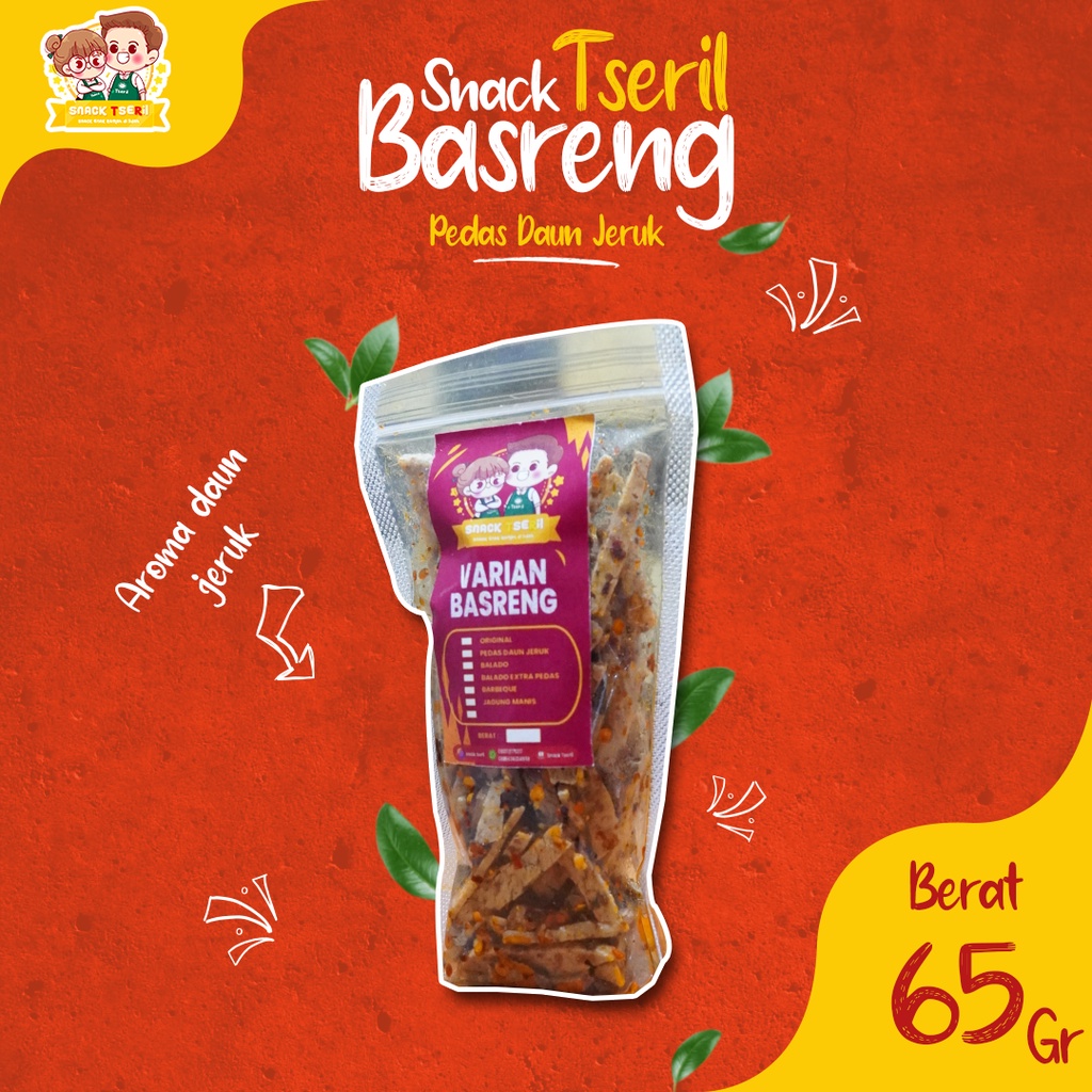 

BASRENG RASA PEDAS DAUN JERUK 65 GRAM / BAKSO GORENG / SNACK TSERIL