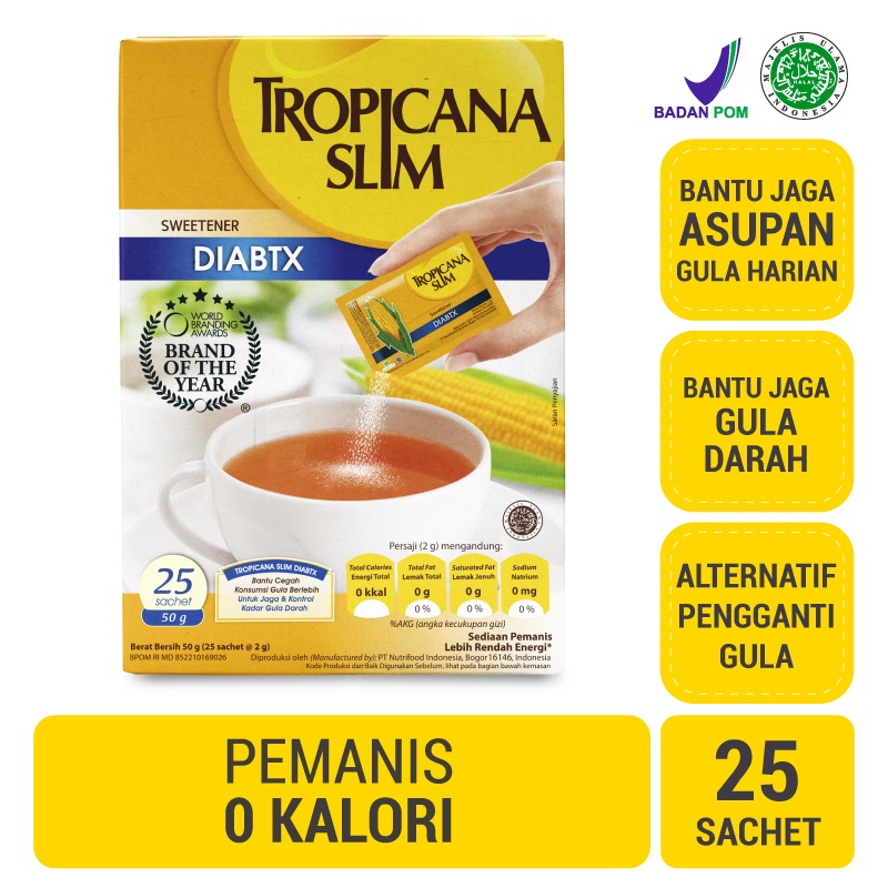 

Tropicana Slim Sweetener Sachet Renceng isi 25