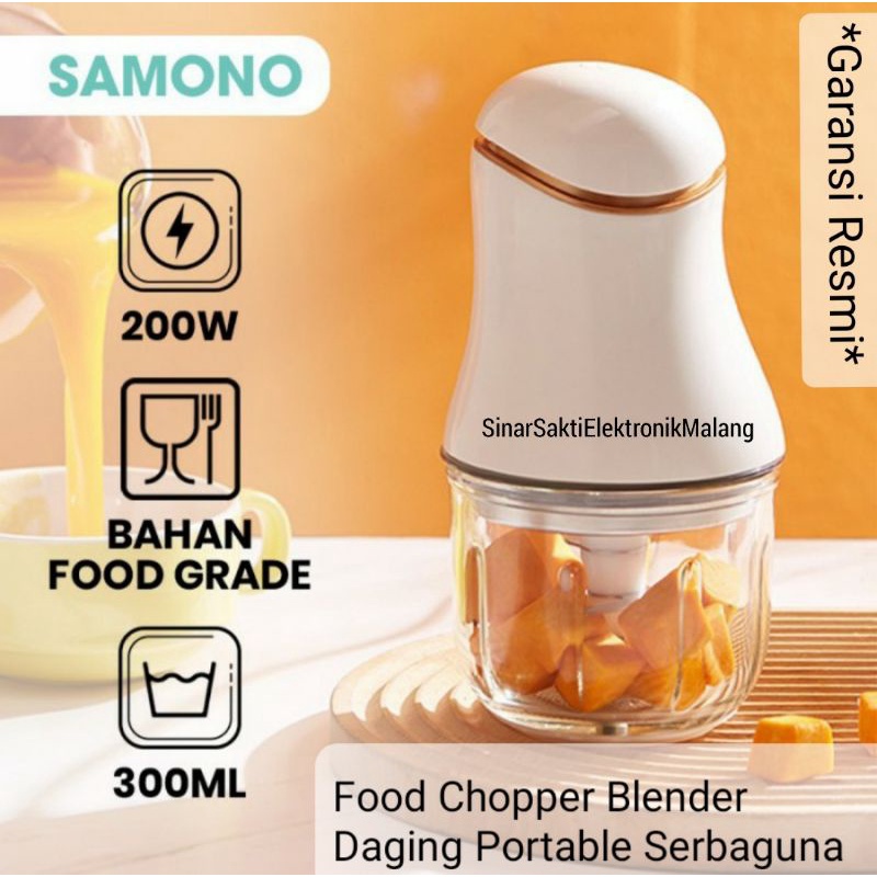 Samono Chopper Daging Serbaguna Portable Blender Penggiling Makanan Buah Food Processor SW099