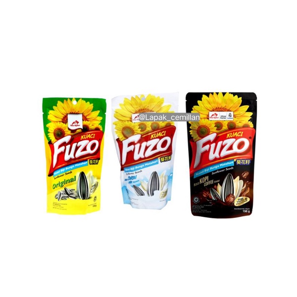 

Kuaci Fuzo 150 Gram/Rasa Original/Rasa Susu/Rasa Coffee