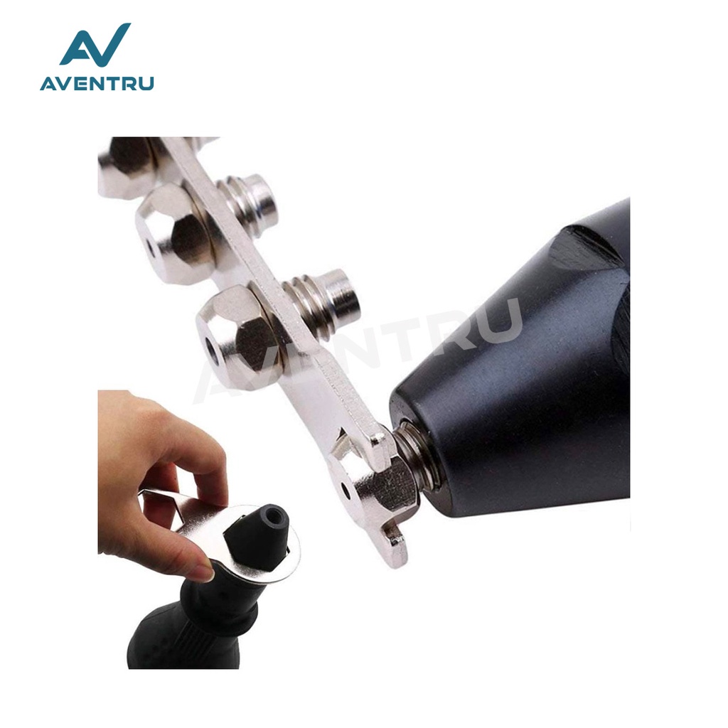 Rivet Gun Adaptor for Cordless Drill Konverter Tang Rivet Adapter Bor