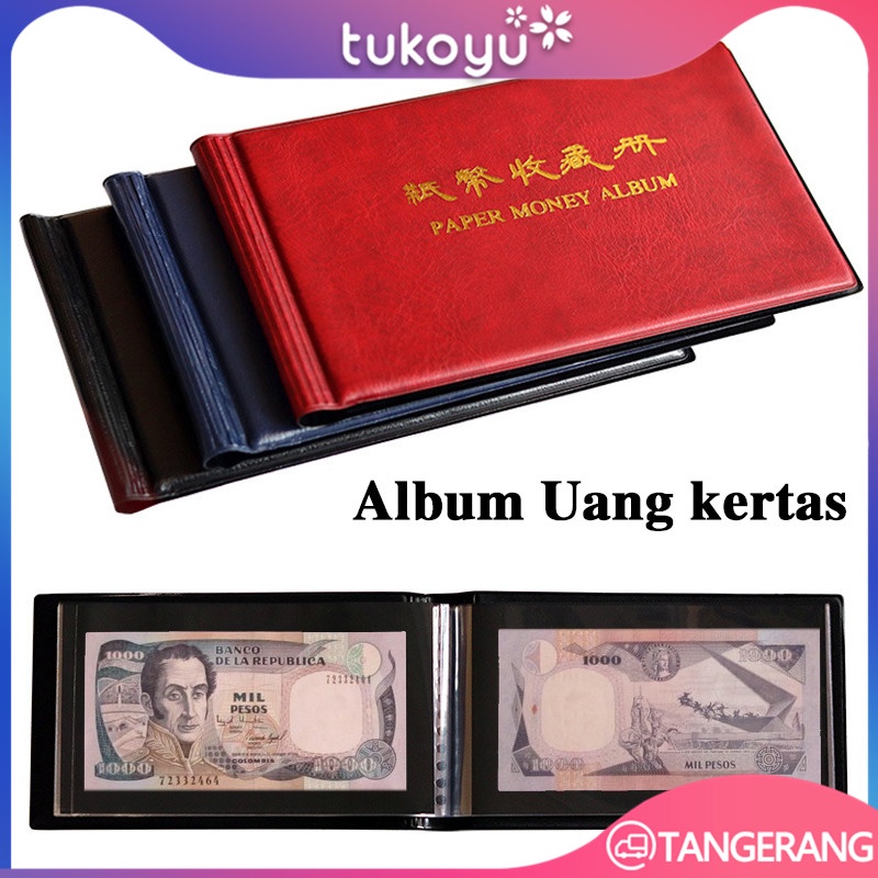 20 Lembar Album Uang Kertas/Album Uang Kuno Traveling/Koleksi Uang Kertas