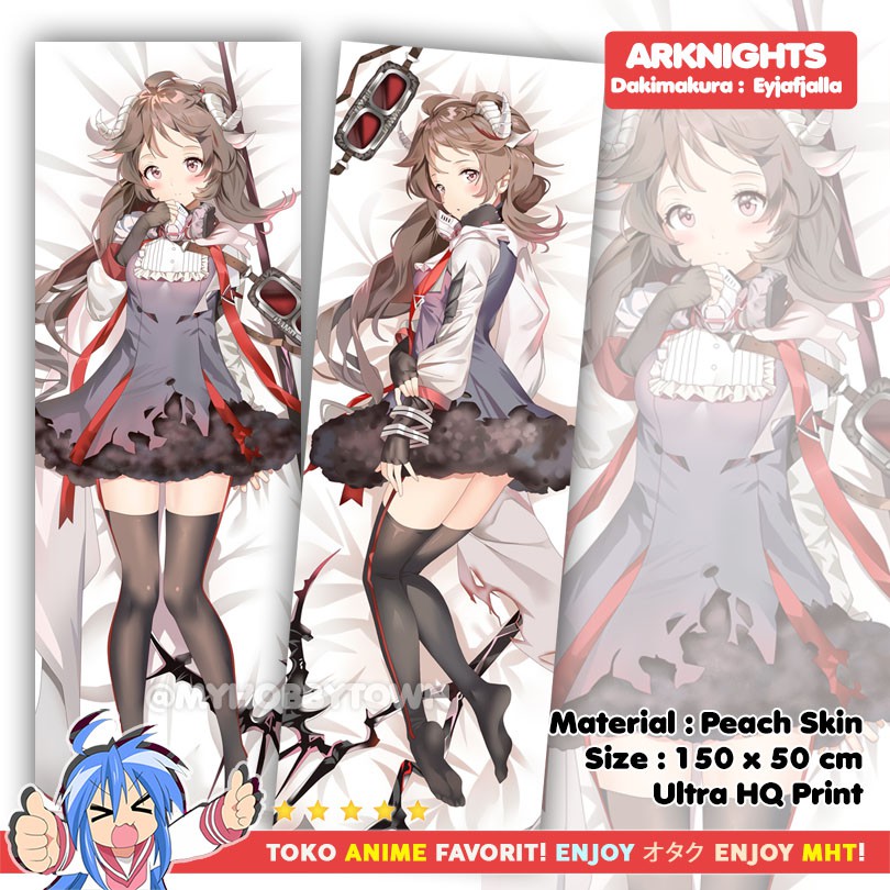 Sarung Bantal Anime Dakimakura Arknights : Eyjafjalla