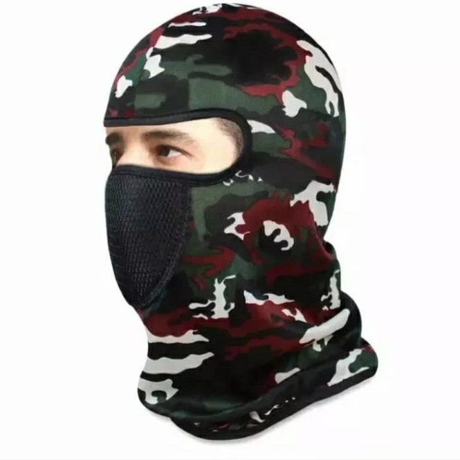 MASKER TERBARU NINJA/ MASKER BALACLAVA /TOPENG HITAM POLOS PRIA PEMOTOR