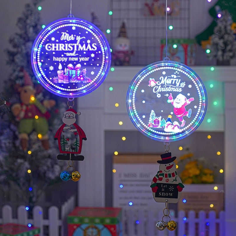 Zzz Lampu Gantung LED Bentuk Santa Claus Untuk Dekorasi Pohon Natal