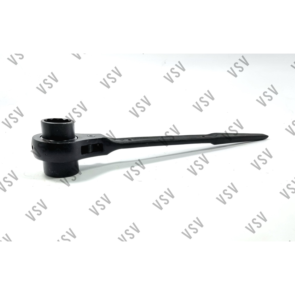 Kunci Ring Double Rachet 27x30mm Kunci Skafolding Construction Wrench Sok Rachet