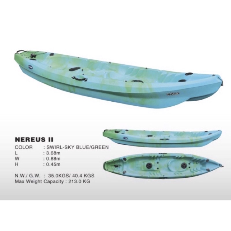 Perahu kayak nereus II upgrade