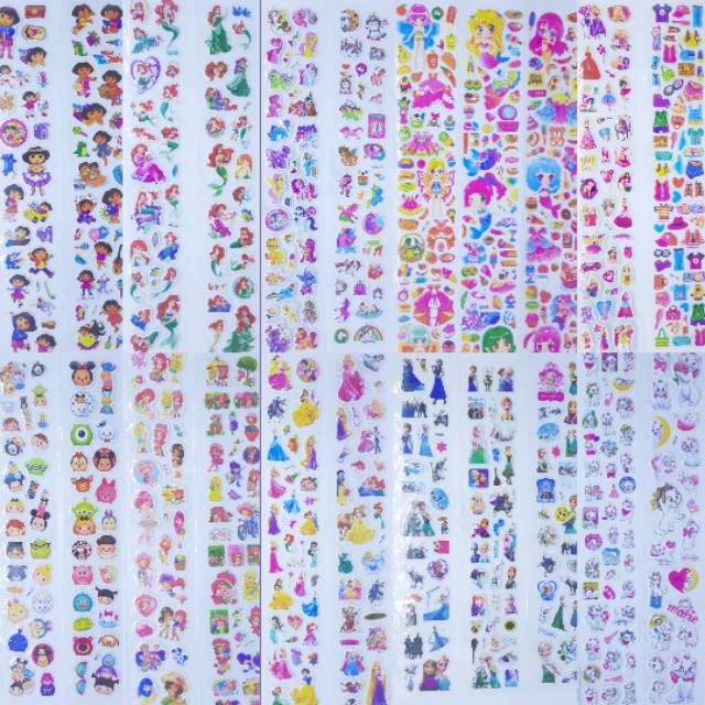 Sticker timbul Stiker Anak Panjang 3d