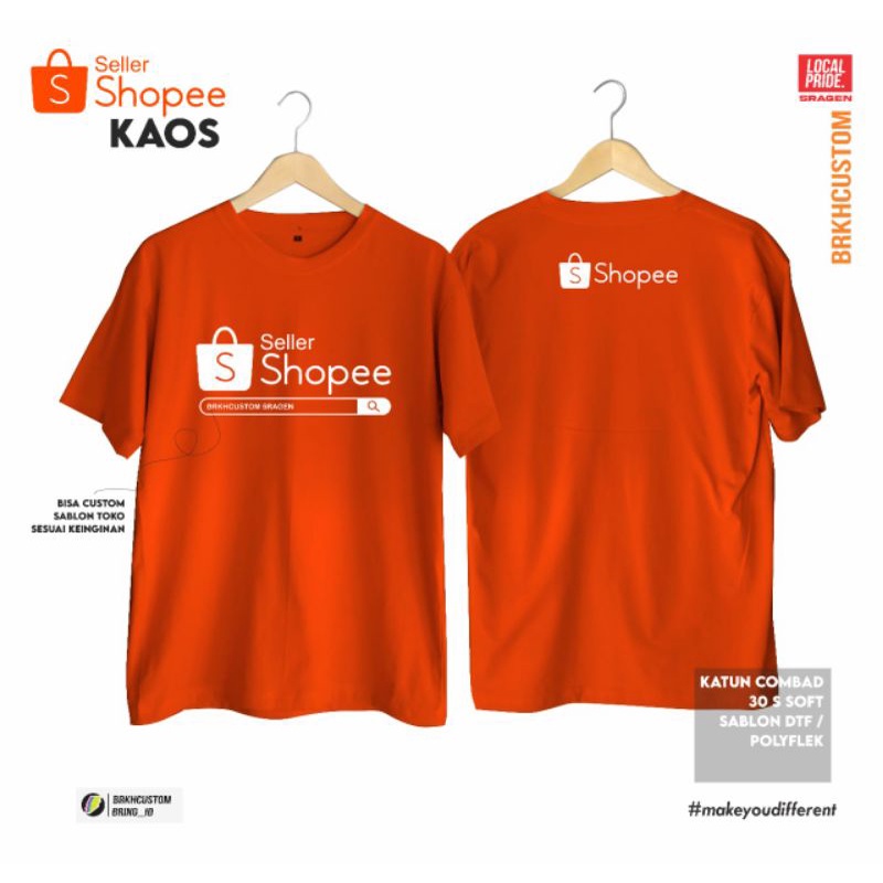 KAOS SHOPEE | REQUEST NAMA TOKO | KAOS SELLER SHOPEE