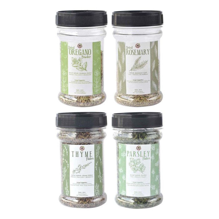 

Fe0Ggg Essential Herb Pack / Paket ( Oregano , Thyme , Parsley , Rosemary ) 75djbfv