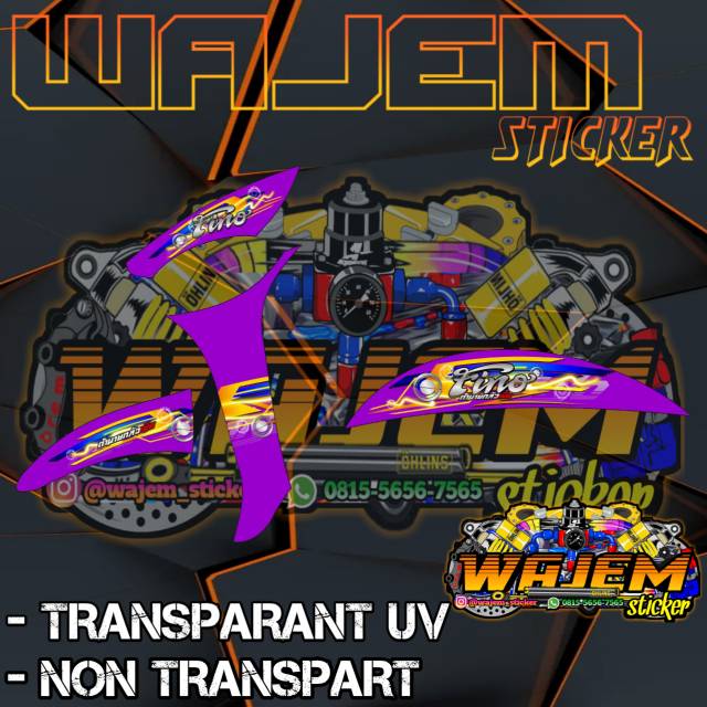 STRIPING FINO INJEKSI FINO 125 TRANSPARAN CUSTOM