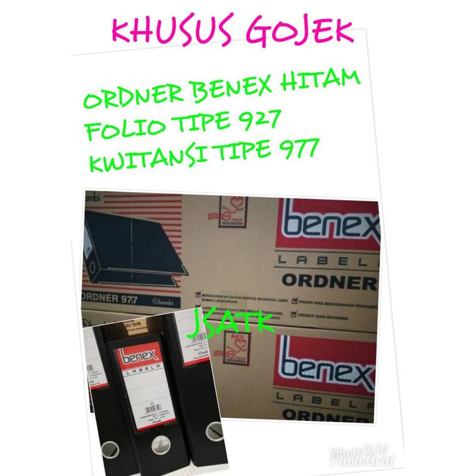 

BISA COD ORDNER BENEX HITAM 927 FOLIO 977 KWITANSI KHUSUS GOJEK BERGARANSI Kode 997