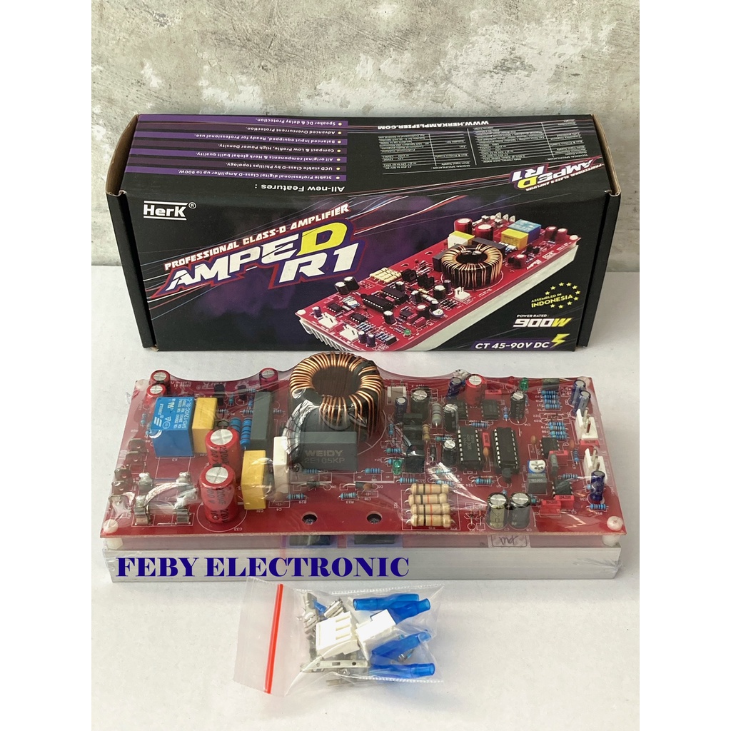 KIT POWER AMPLIFIER AMPLI CLASS D 900 WATT AMPED R1 HERK