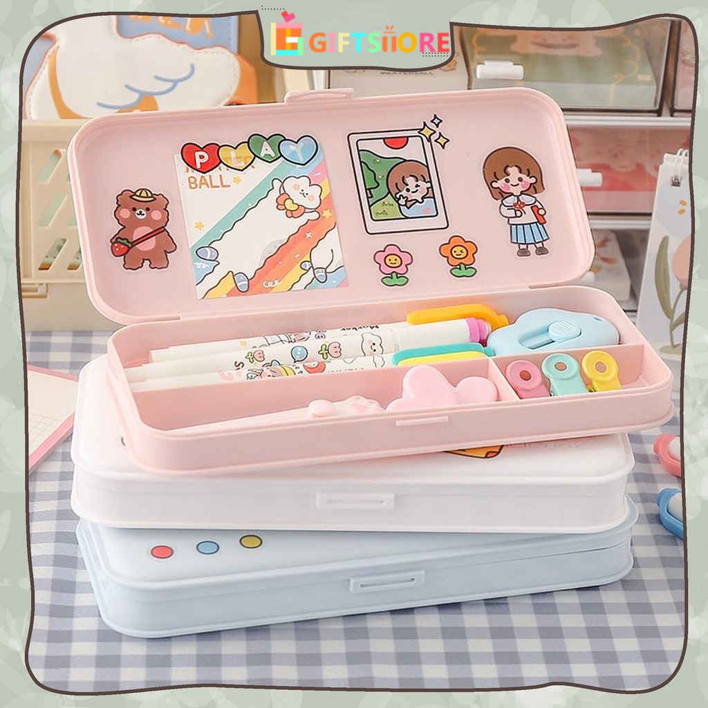 

✨Kotak Pensil Minimalis Pencil Case Aesthetic Kotak Alat Tulis Siswa Tempat Pensil Perlengkapan Sekolah Penyimpanan Kreatif Tempat Pensil Sederhana COD